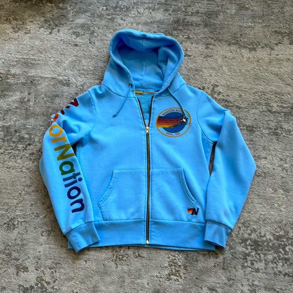 AVIATOR NATION ZIPPED HOODIE